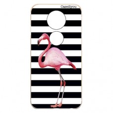 Capa para Motorola Moto E5 Plus Case2you - Flamingo Listrado